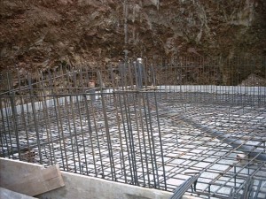 Steel and Plumbing basement floor