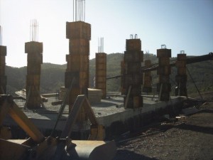 Top floor pillars